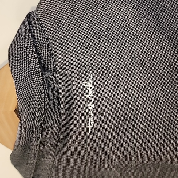 New Travis Mathew Medium Charcoal Gray Golf Polo Great Gift - Picture 7 of 7